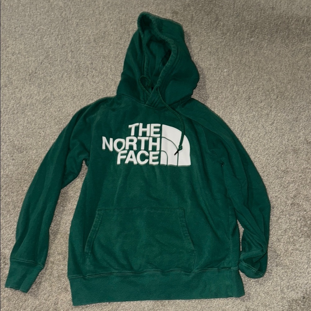 The North Face heather Green sweat shirt